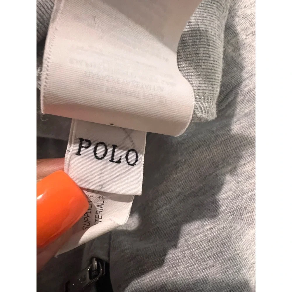 Polo Ralph Lauren Double Knit Joggers Tapered Men XL Gray Solid Athleisure